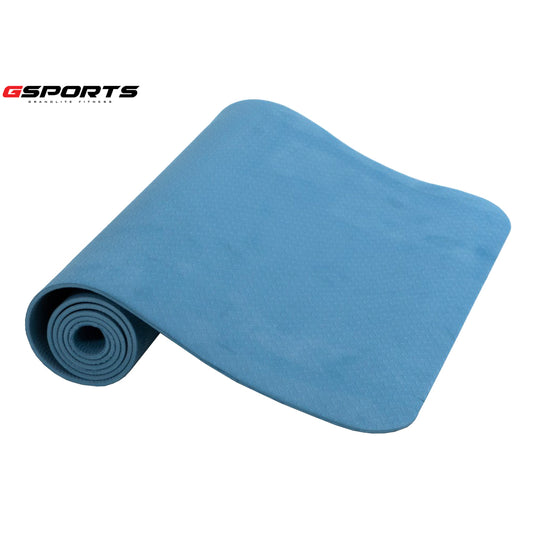 เสื่อโยคะ TPE หนา 6mm ขนาด 183 x 61 cm Yoga Mat | GH-601 BLUE