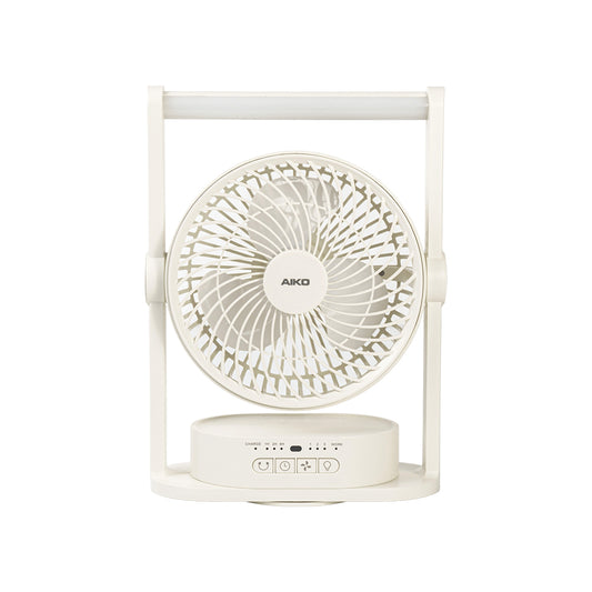 พัดลม ชาร์จไฟ 6 นิ้ว พร้อมโคมไฟ Rechargeable Fan with Lamp | KN-L2836