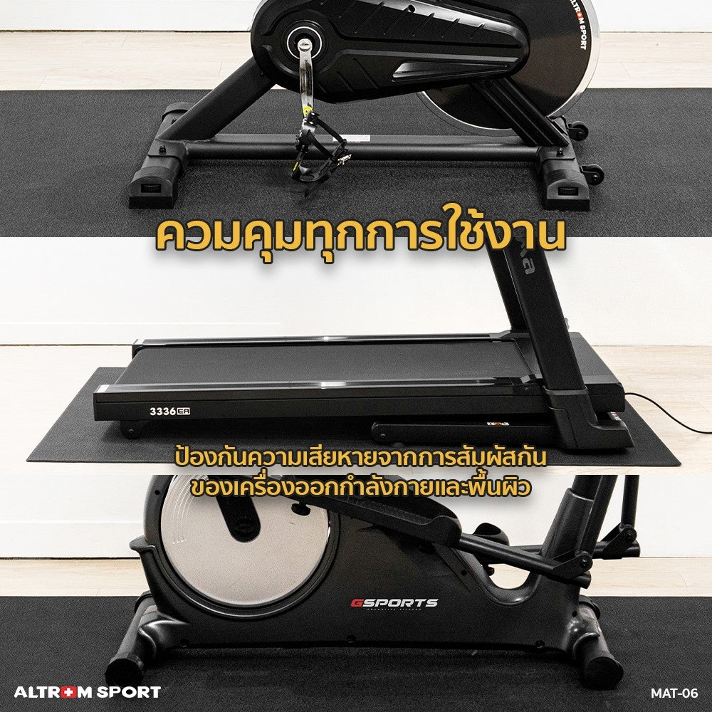 แผ่นรองพื้นเครื่องออกกำลังกาย PVC MULTIPURPOSE GYM MAT | MAT-06